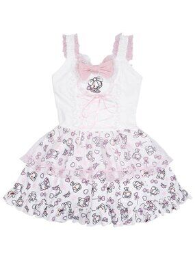 NEW ACDC RAG X Hanyo Usagi Chax Bunny Jumper White Dress